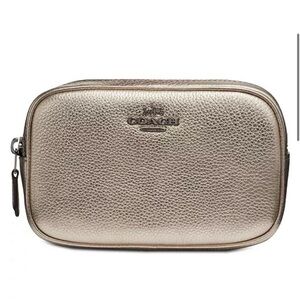 Coach Metallic Leather Belt Bag